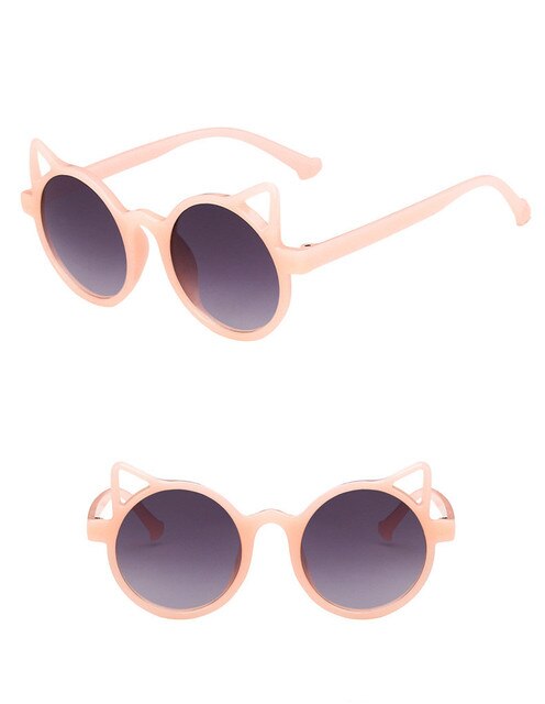 Okulary przeciwsłoneczne UV400 Vintage dla dzieci - marka Kocie Oko, wzór dziewczynki, kierowcy - Wianko - 7