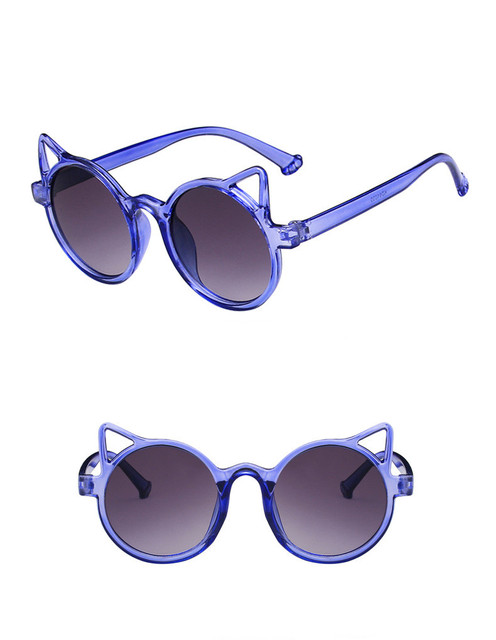 Okulary przeciwsłoneczne UV400 Vintage dla dzieci - marka Kocie Oko, wzór dziewczynki, kierowcy - Wianko - 15