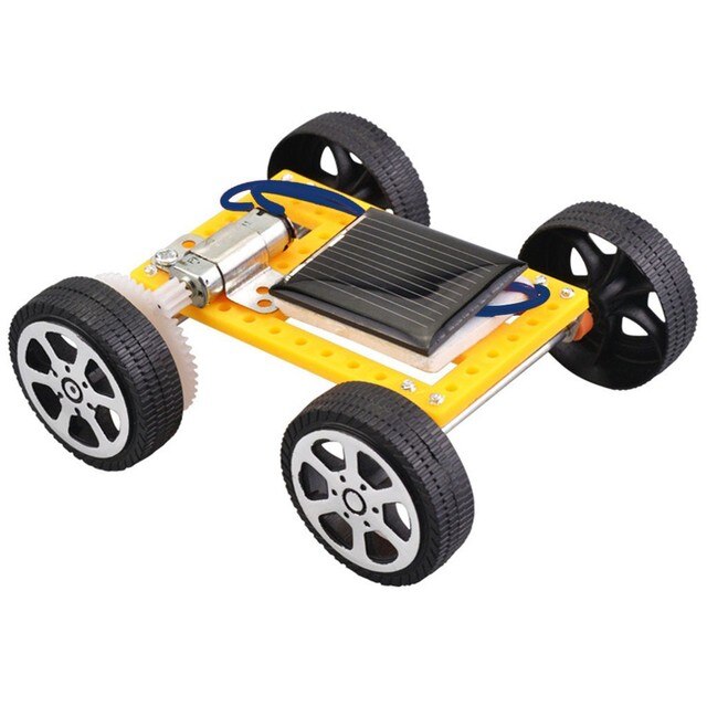 Zestaw zabawek DIY - samochód na energię słoneczną, eksperyment naukowy dla dzieci - Wianko - 2