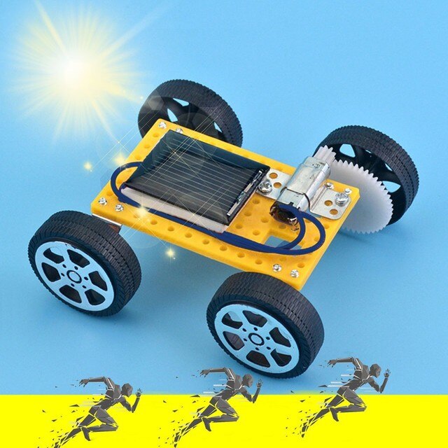 Zestaw zabawek DIY - samochód na energię słoneczną, eksperyment naukowy dla dzieci - Wianko - 1