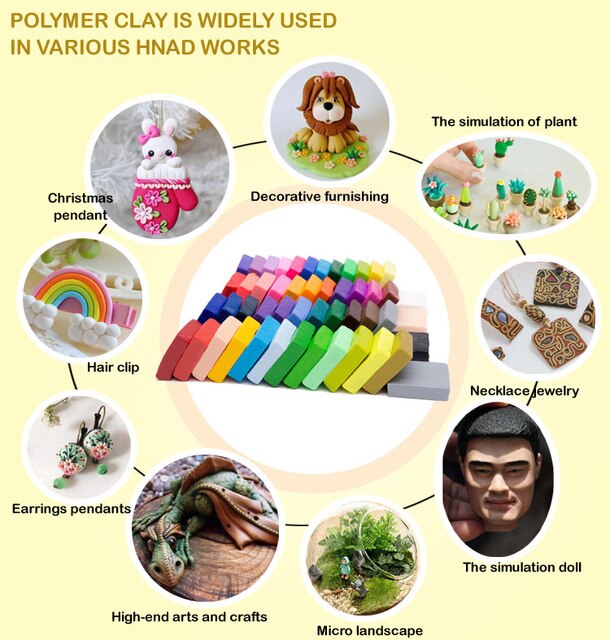 Zestaw modelowania z modeliną do pieczenia ręcznego z odlewami do puzzli i odciskiem dłoni niemowlęcia - zabawka dla dzieci - Wianko - 14