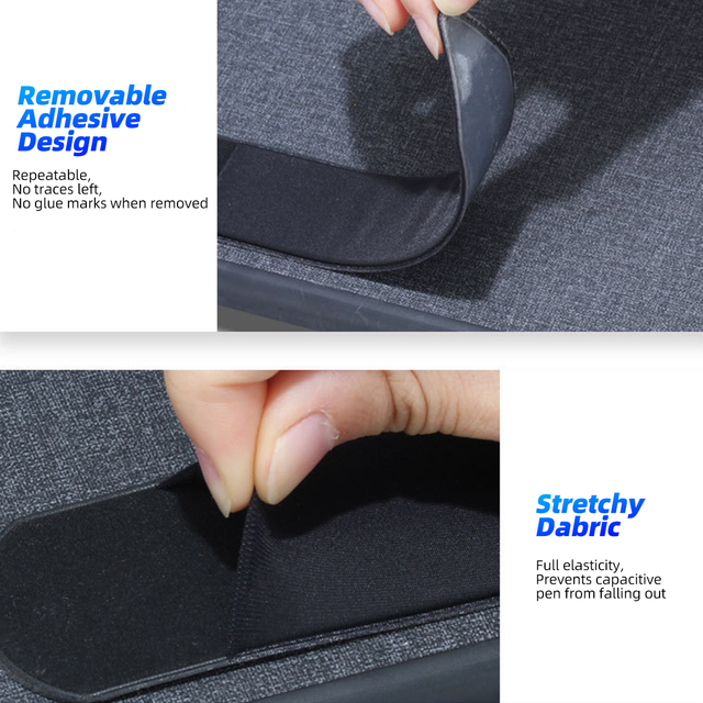 Uniwersalny klej SeynLi Stylus Pen etui na tabletę iPad Samsung z trzymaczem i ochronną pokrywą - Wianko - 3