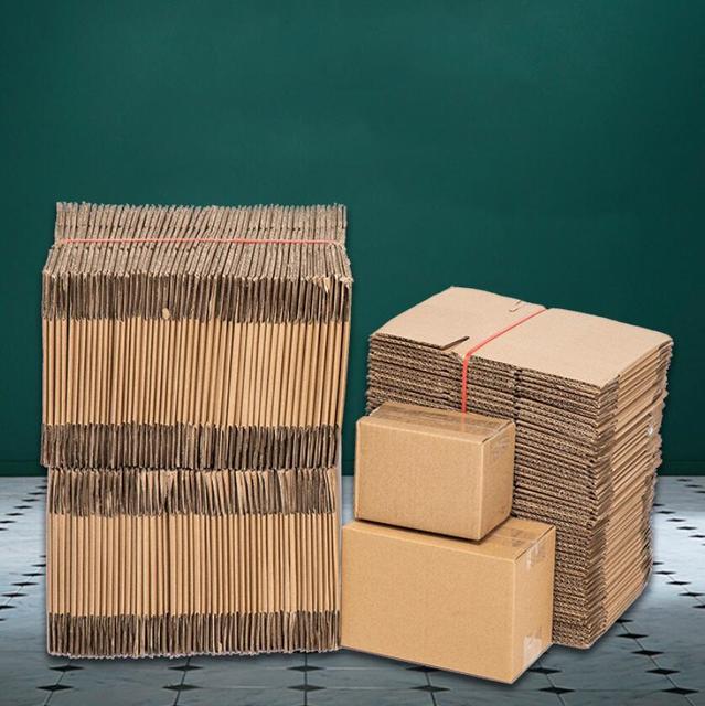 Kartonowe pudełka papierowe trzywarstwowe z tektury falistej - 5 sztuk/partia, wysoka jakość - Wianko - 7
