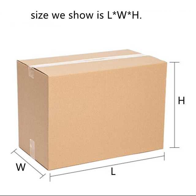 Kartonowe pudełka papierowe trzywarstwowe z tektury falistej - 5 sztuk/partia, wysoka jakość - Wianko - 4