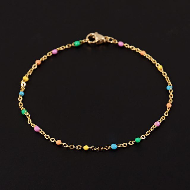 Romantyczna bransoletka z koralami dla kobiet - Handmade Fashion Multicolor, stal nierdzewna - Wianko - 11