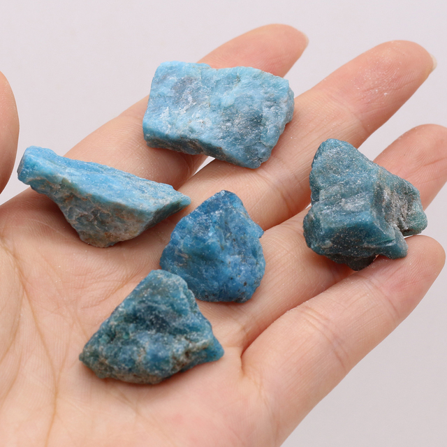 Naturalny apatyt żwir 20-30 mm - kamienie uzdrawiające mineralne do dekoracji akwarium (20 g, 1 szt.) - Wianko - 3