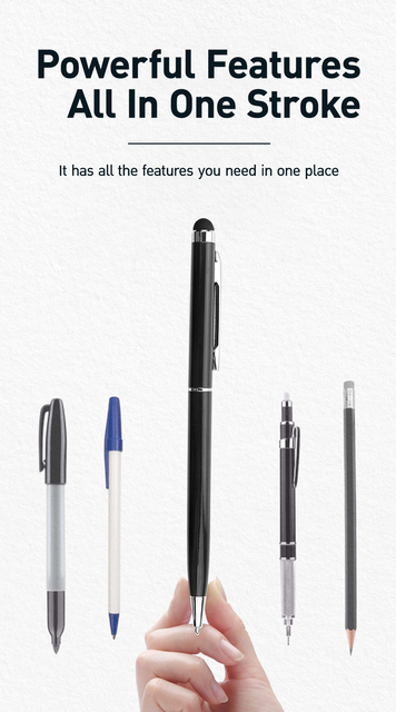 12 sztuk Uniwersalny Rysik 2 w 1 - Długopis Rysunek Tablet Pojemnościowy Ekran Dotykowy dla Apple iPad i Telefony Komórkowe - Trwały Ołówek - Wianko - 8