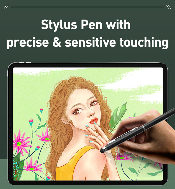 12 sztuk Uniwersalny Rysik 2 w 1 - Długopis Rysunek Tablet Pojemnościowy Ekran Dotykowy dla Apple iPad i Telefony Komórkowe - Trwały Ołówek - Wianko - 5