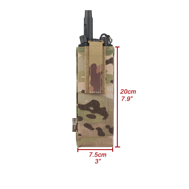 Etui radiowe EmersonGear MOLLE MBITR CP Style - uniwersalna torba na walkie-talkie z haczykiem i pętlą do kamizelki AVS JPC - Wianko - 6