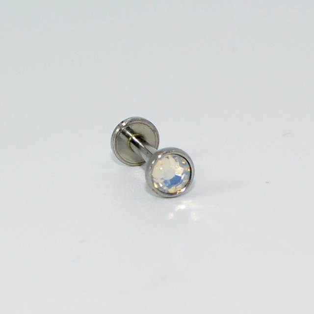 Klejnot Opal wargi Labret Stud Piercing Internall na chrząstce Helix - 5 sztuk - Wianko - 3