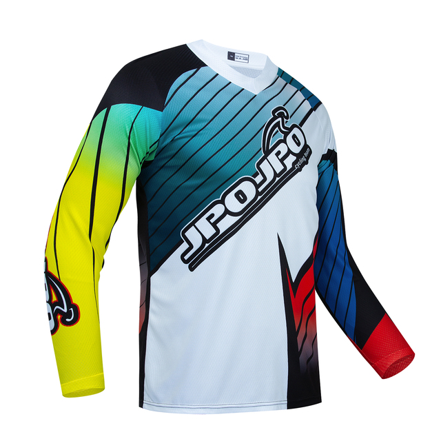 Koszulka górska rowerowa Off Road MTB MX Jersey Motocross zieleń - Wianko - 26