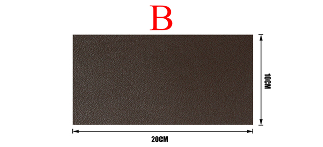 Łatka skórzana samoprzylepna QJH 10x20cm do naprawy sofy - tkanina PU, naklejki, odznaki, notatniki - Wianko - 6