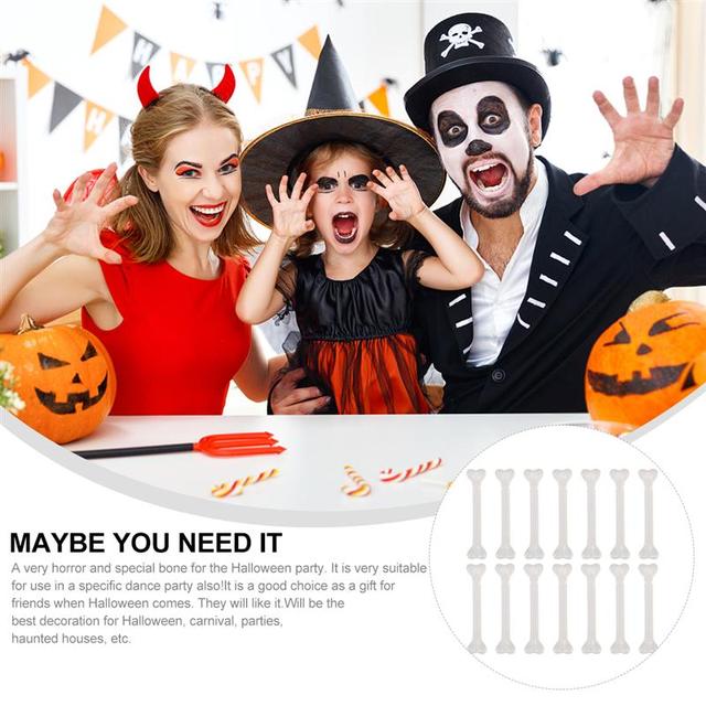 36 sztuk plastikowych przerażających kości - idealne dekoracje na Halloween i imprezy! Zrób to sam! - Wianko - 9