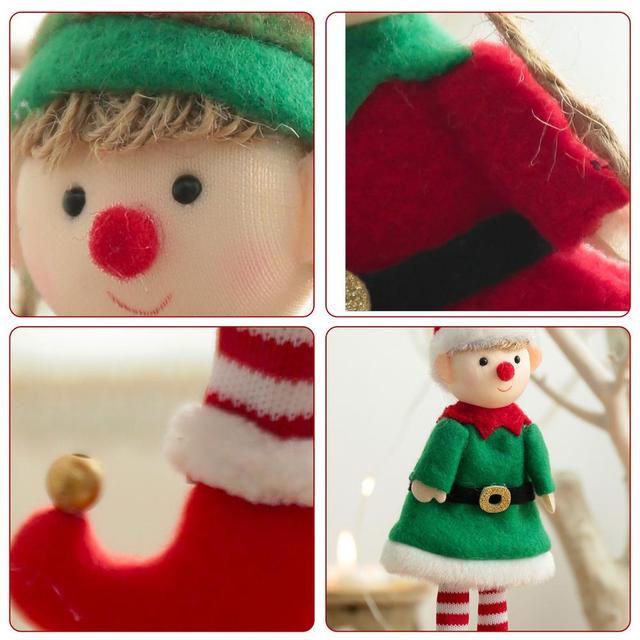 Pluszowe nogi - Elf lalka ozdoba świąteczna - chłopcy i dziewczęta - nowy rok - dekoracja wnętrz - ozdoba choinkowa - Wianko - 5