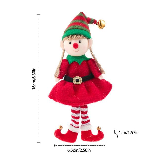 Pluszowe nogi - Elf lalka ozdoba świąteczna - chłopcy i dziewczęta - nowy rok - dekoracja wnętrz - ozdoba choinkowa - Wianko - 1