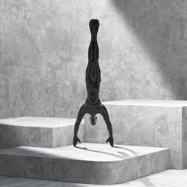 Industrialny zestaw 6 wspinaczy żywicznych do powieszenia na ścianie - rzeźby kreatywnego retro stylu - Wianko - 8