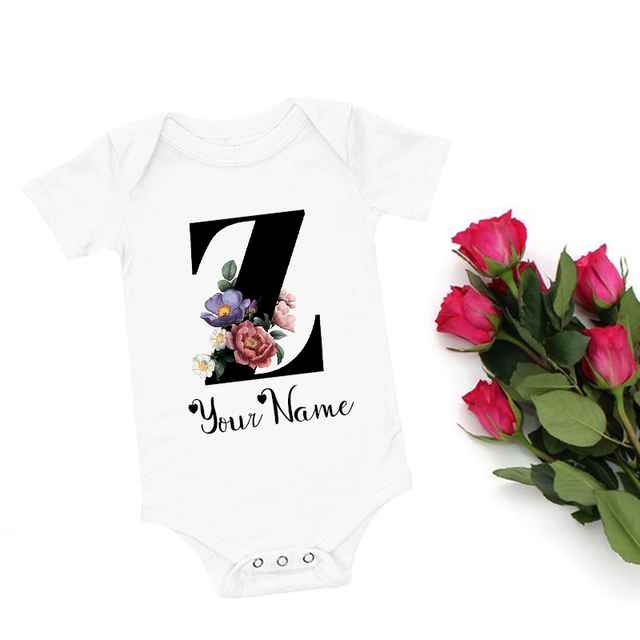Romberek dla dziewczynki z personalizowanym imieniem - początkowe ubranie dla uroczego niemowlęcia - Wianko - 4