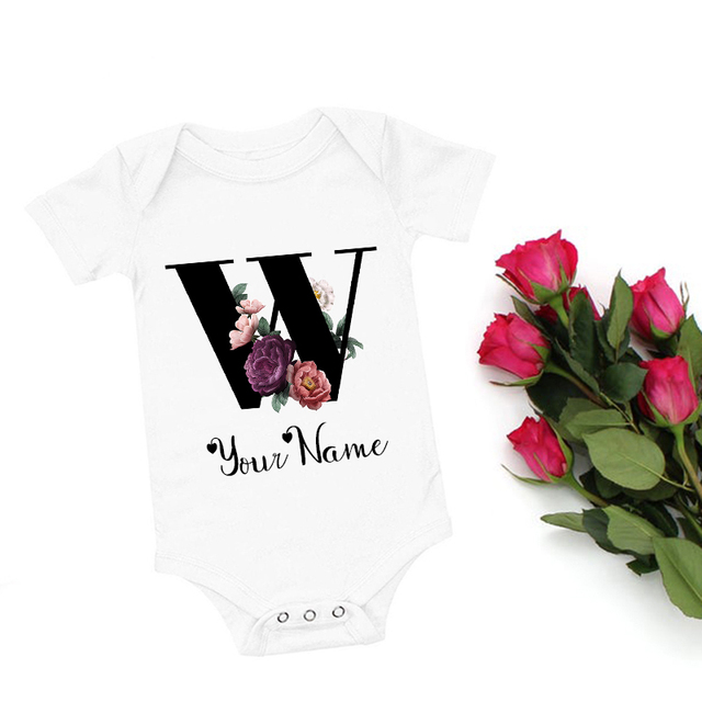 Romberek dla dziewczynki z personalizowanym imieniem - początkowe ubranie dla uroczego niemowlęcia - Wianko - 5