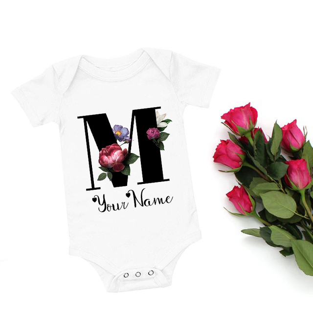 Romberek dla dziewczynki z personalizowanym imieniem - początkowe ubranie dla uroczego niemowlęcia - Wianko - 11