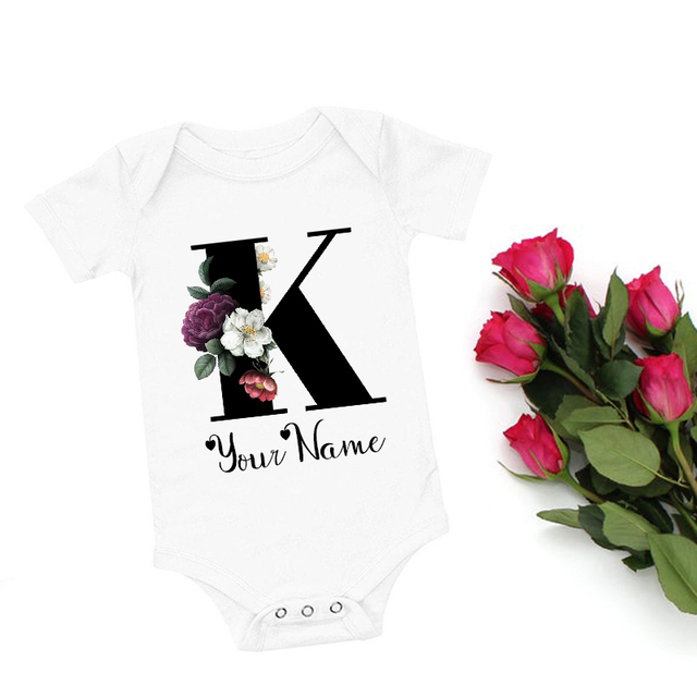 Romberek dla dziewczynki z personalizowanym imieniem - początkowe ubranie dla uroczego niemowlęcia - Wianko - 10