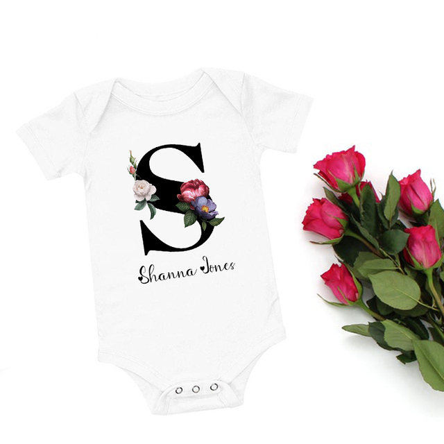 Romberek dla dziewczynki z personalizowanym imieniem - początkowe ubranie dla uroczego niemowlęcia - Wianko - 3
