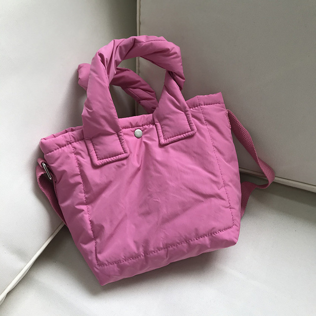 Kolorowa damska torba na ramię z piórami przestrzennymi 2021 zaprojektowana przez Mini Casual Cotton - torba na zakupy - Wianko - 31