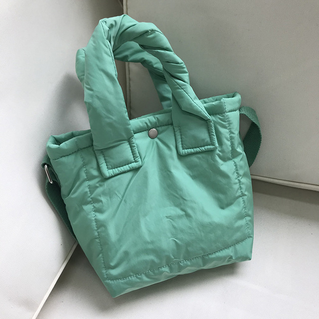 Kolorowa damska torba na ramię z piórami przestrzennymi 2021 zaprojektowana przez Mini Casual Cotton - torba na zakupy - Wianko - 29