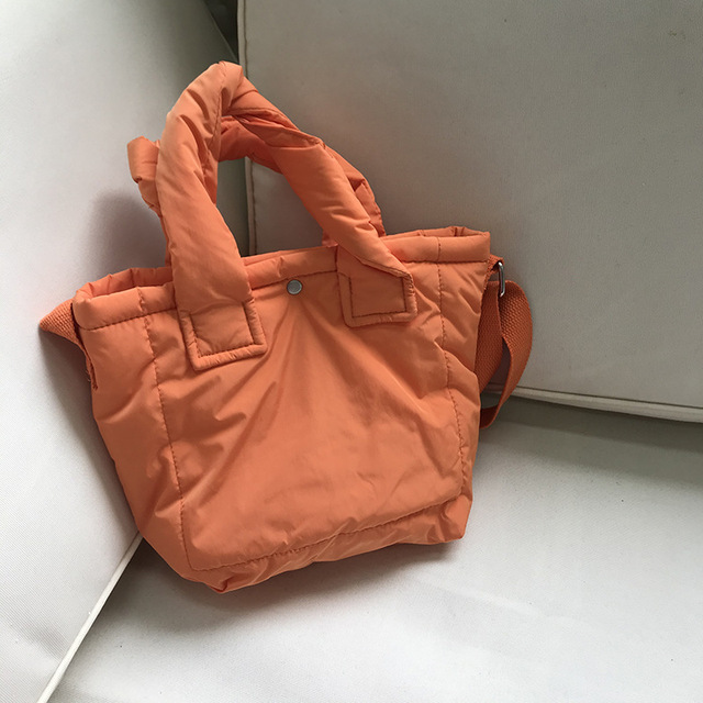 Kolorowa damska torba na ramię z piórami przestrzennymi 2021 zaprojektowana przez Mini Casual Cotton - torba na zakupy - Wianko - 32