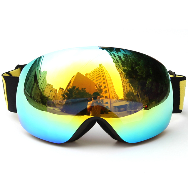 Oprawki gogle narciarskie podwójne soczewki UV400 Anti-fog Snowboard dla dorosłych - profesjonalne okulary narciarskie kobiety mężczyźni śnieg okulary - Wianko - 5
