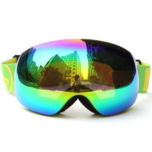 Oprawki gogle narciarskie podwójne soczewki UV400 Anti-fog Snowboard dla dorosłych - profesjonalne okulary narciarskie kobiety mężczyźni śnieg okulary - Wianko - 15