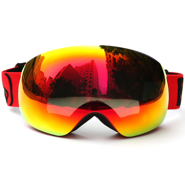 Oprawki gogle narciarskie podwójne soczewki UV400 Anti-fog Snowboard dla dorosłych - profesjonalne okulary narciarskie kobiety mężczyźni śnieg okulary - Wianko - 9