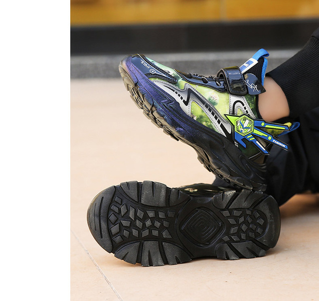 Buty dziecięce sportowe PU skórzane 2021 dla chłopców - trampki biegowe wygodne i stylowe dla dzieci - Wianko - 10