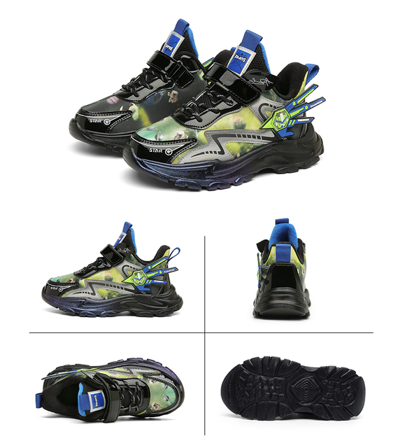 Buty dziecięce sportowe PU skórzane 2021 dla chłopców - trampki biegowe wygodne i stylowe dla dzieci - Wianko - 13