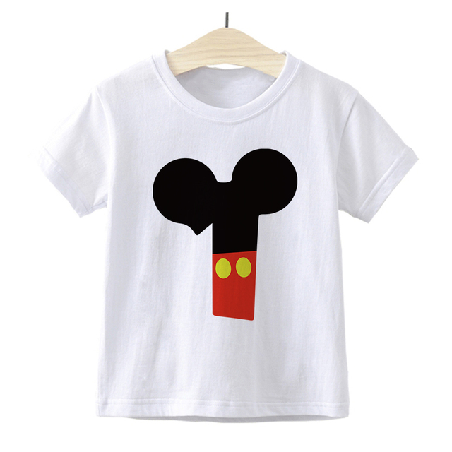 Dziecięca koszulka z nadrukiem Minnie Mickey Mouse Disney dla chłopców i dziewczynek 0-9 lat - prezent na urodziny i numer Baby Cartoon - Wianko - 13