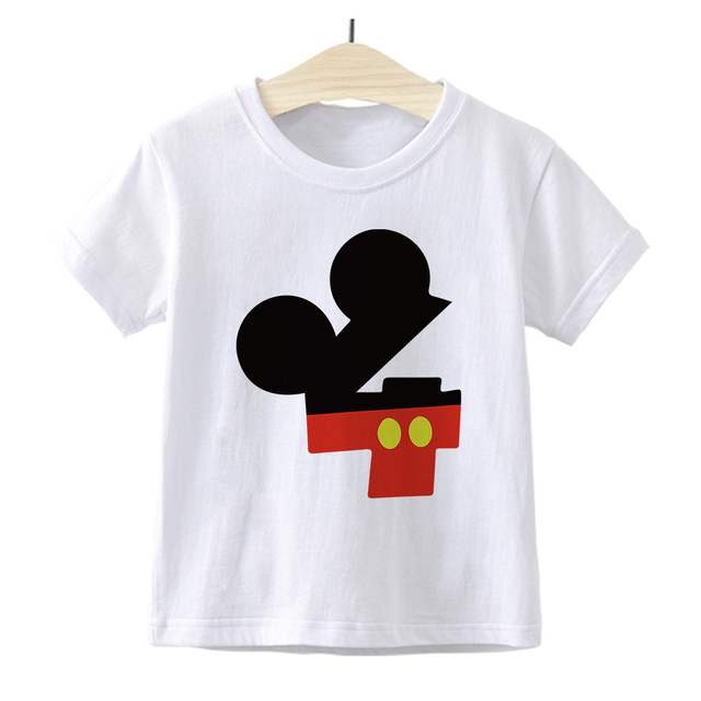 Dziecięca koszulka z nadrukiem Minnie Mickey Mouse Disney dla chłopców i dziewczynek 0-9 lat - prezent na urodziny i numer Baby Cartoon - Wianko - 16