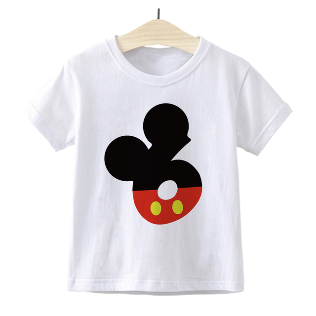 Dziecięca koszulka z nadrukiem Minnie Mickey Mouse Disney dla chłopców i dziewczynek 0-9 lat - prezent na urodziny i numer Baby Cartoon - Wianko - 18