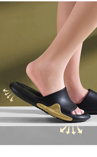 Nowoczesne pantofle damskie letnie z odkrytymi palcami i grubym dnem - czarne - Wianko - 8