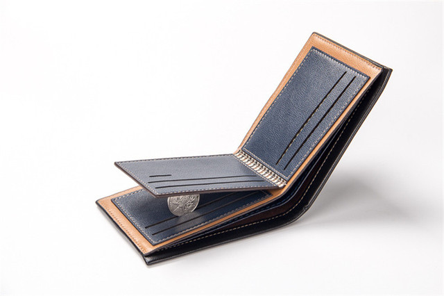 Męski portfel ze skóry w stylu Vintage, krótki, cienki, z miejscem na karty kredytowe i pieniądze - Wianko - 7