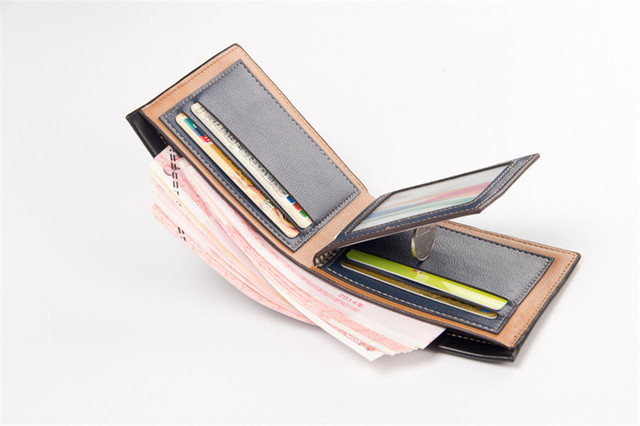 Męski portfel ze skóry w stylu Vintage, krótki, cienki, z miejscem na karty kredytowe i pieniądze - Wianko - 8