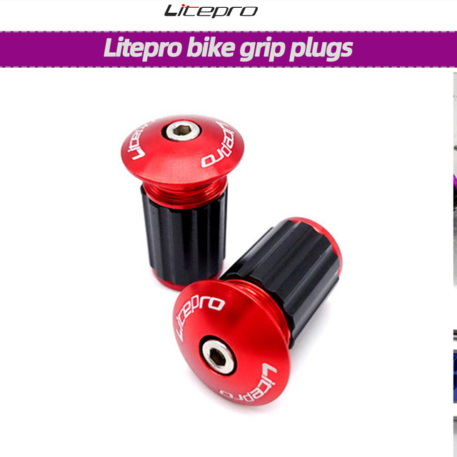 Uchwyty rowerowe Litepro BMX, kierownica i korki 22-24mm, aluminium - Wianko - 4