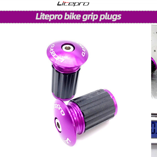 Uchwyty rowerowe Litepro BMX, kierownica i korki 22-24mm, aluminium - Wianko - 5