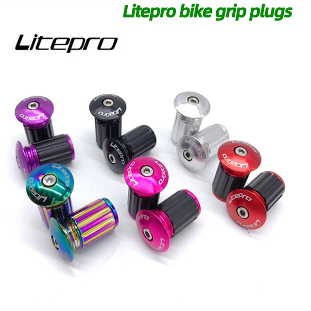 Uchwyty rowerowe Litepro BMX, kierownica i korki 22-24mm, aluminium - Wianko - 1