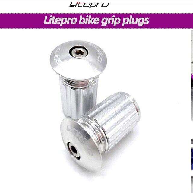 Uchwyty rowerowe Litepro BMX, kierownica i korki 22-24mm, aluminium - Wianko - 8