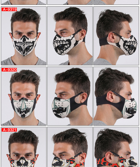 Wsparcie węglowe JINGBA PM 2.5 - maska przeciwpyłowa na uszy, sporty outdoor, kolarstwo MTB, czarna - Wianko - 40