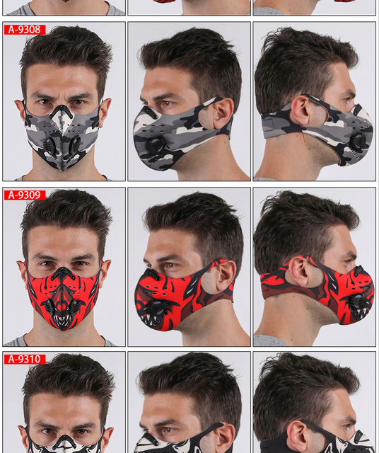 Wsparcie węglowe JINGBA PM 2.5 - maska przeciwpyłowa na uszy, sporty outdoor, kolarstwo MTB, czarna - Wianko - 36