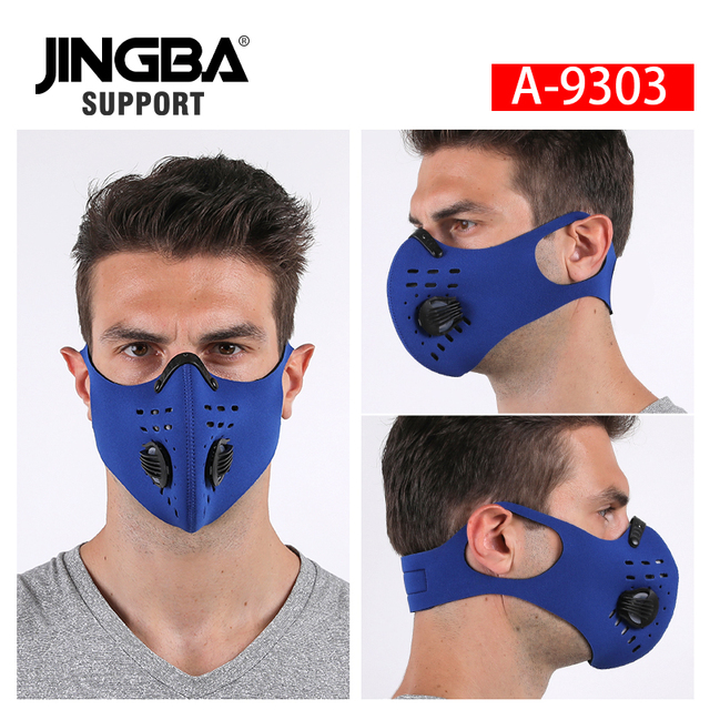 Wsparcie węglowe JINGBA PM 2.5 - maska przeciwpyłowa na uszy, sporty outdoor, kolarstwo MTB, czarna - Wianko - 34