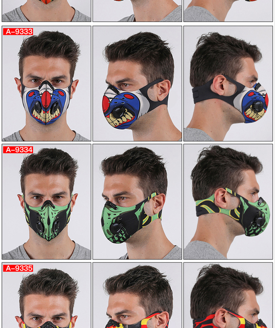 Wsparcie węglowe JINGBA PM 2.5 - maska przeciwpyłowa na uszy, sporty outdoor, kolarstwo MTB, czarna - Wianko - 45