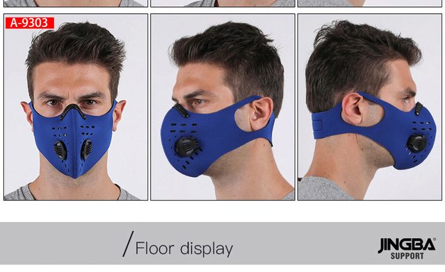 Wsparcie węglowe JINGBA PM 2.5 - maska przeciwpyłowa na uszy, sporty outdoor, kolarstwo MTB, czarna - Wianko - 14