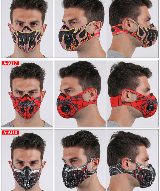Wsparcie węglowe JINGBA PM 2.5 - maska przeciwpyłowa na uszy, sporty outdoor, kolarstwo MTB, czarna - Wianko - 39