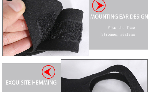 Wsparcie węglowe JINGBA PM 2.5 - maska przeciwpyłowa na uszy, sporty outdoor, kolarstwo MTB, czarna - Wianko - 9